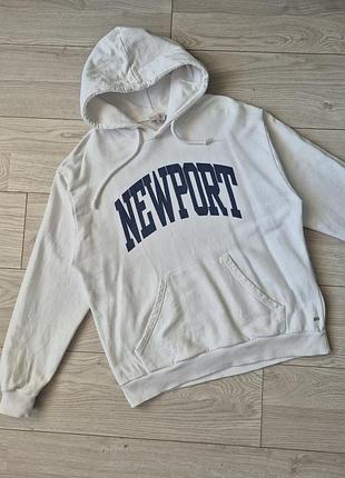 Біле худі pull&bear