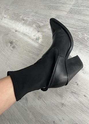 Жіночі ботильйони mango чорні 3