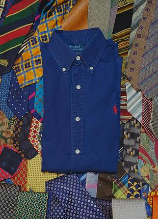 Комір 38 см  polo  ralph lauren size s  синя  сорочка 
100% cotton custom fit