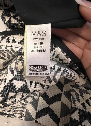 Стильна жакардова спідниця m&s, р. м 10