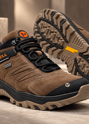 Кроссовки кожаные зимние термо merrell trekking waterproof457