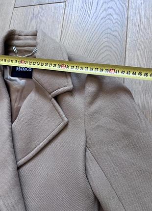 Бежевое пальто max &amp; Co max mara 6