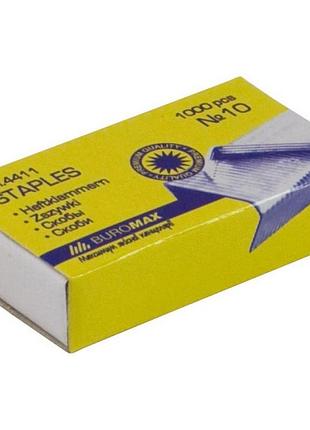 Скоби для канцелярського степлера №10 1000шт., люкс buromax (bm.4411)
