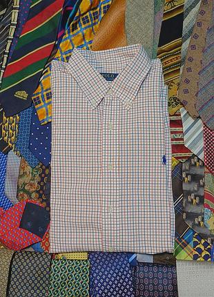Комір 44 см  polo  ralph lauren size xl  картата  сорочка 
100% cotton made in philippines