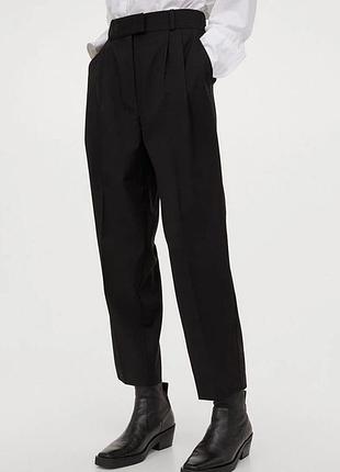 Чорні класичні брюки банани h&m