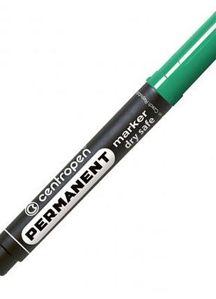Маркер centropen permanent dry safe 8510 2,5 мм, round tip, green (8510/04)