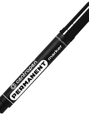 Маркер centropen permanent 8566 2,5 мм, round tip, black (8566/01)