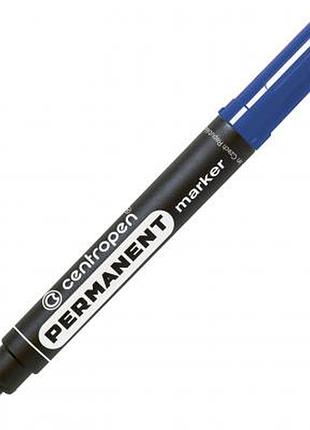 Маркер centropen permanent 8566 2,5 мм, round tip, blue (8566/03)