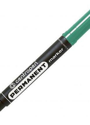 Маркер centropen permanent 8566 2,5 мм, round tip, green (8566/04)