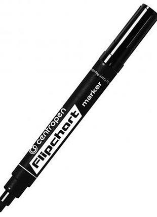 Маркер centropen flipchart 8560 1-4,6 мм, chisel tip, black (8560/01)