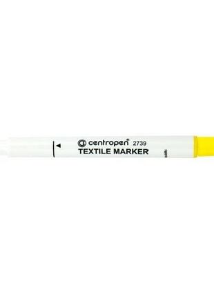 Маркер centropenизнанка 2 мм желтый (2739/05)