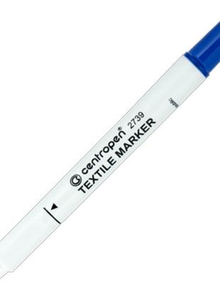 Маркер centropen textile 2739 2 мм blue (2739/03)