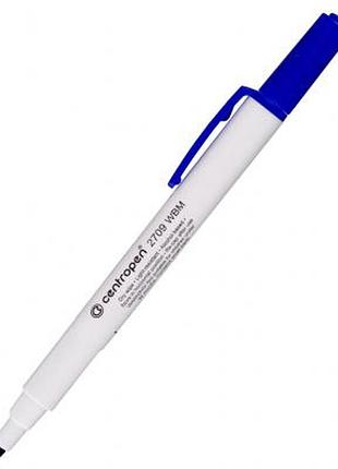 Маркер centropen board 2709 1-2 мм, round tip, blue (2709/03)
