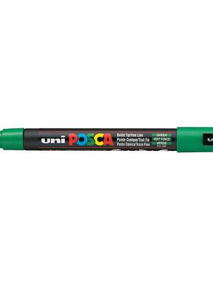 Маркер uni posca, 0.9-1.3мм, зеленый (pc-3m.green)