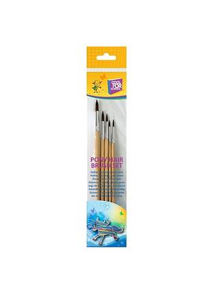 Кисть для рисования cool for school набор 5 шт (1,3,5,7,9) (cf60823)