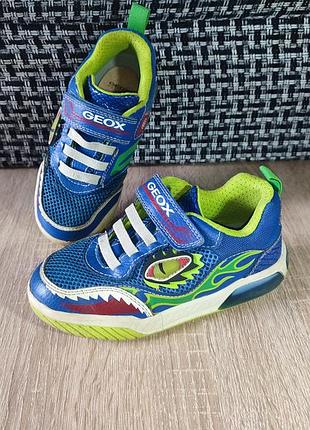 Кроссовки geox respira с подсветкой (led), размер 29