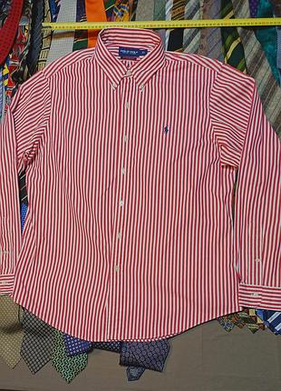 Комір 44 см  polo golf ralph lauren size xl   в смужку   сорочка 
100% cotton custom fit 
classic fit