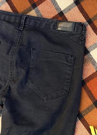 Графитовые узкие джинсы скинни zara basic denim 4