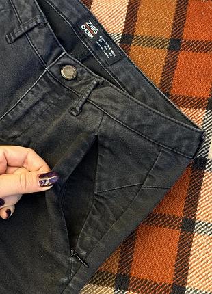 Графитовые узкие джинсы скинни zara basic denim 6