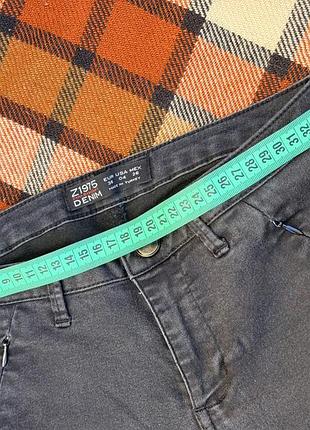 Графитовые узкие джинсы скинни zara basic denim 8