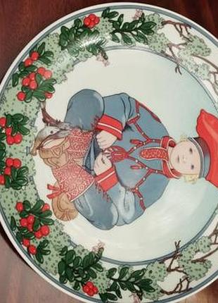 Коллекционная тарелка villeroy&boch "kinder der welt". диаметр 20см.