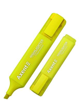 Маркер axent highlighter 2537-a, 1-5 мм клиноп. желтый (2537-08-a)