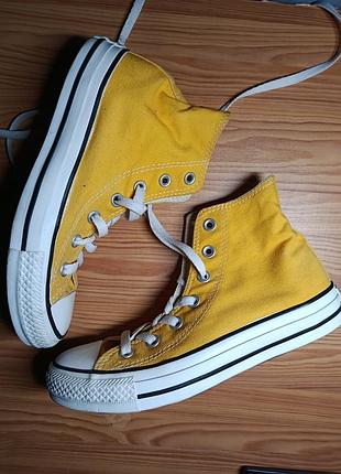 Кеды converse all star/конверсы в желтом цвете