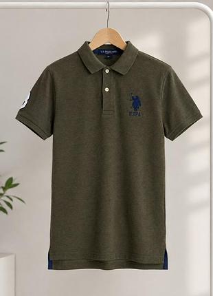 U.s. polo assn. чоловіче поло, коричневе, оригінал