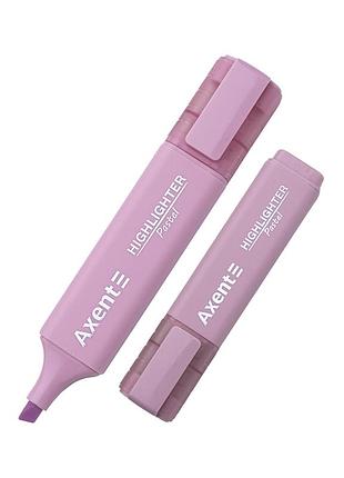 Маркер axent highlighter 2537-a, 1-5 мм клиноп. пастель лавандовый (2537-36-a)