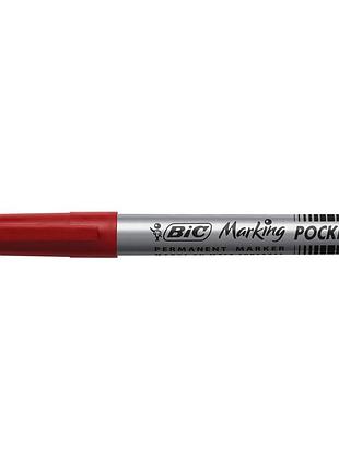 Маркер bic перманентний fine, червоний (bc8209002)