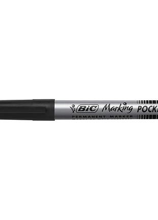 Маркер bic перманентний fine, чорний (bc8209022)