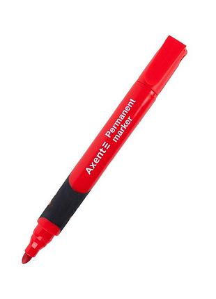 Маркер axent permanent comfort grip 2542-a, 2 мм круглий червоний (2542-06-a)