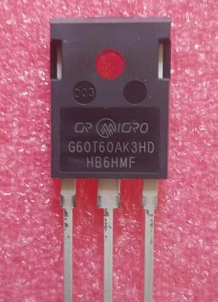 Транзистор crg60t60ak3hd g60t60ak3hd to-247 650v 60a 483w igbt