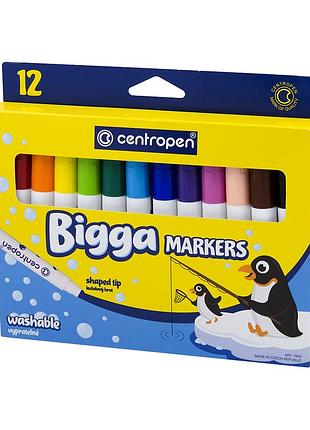 Фломастери centropen bigga, 12 шт (7650/12)