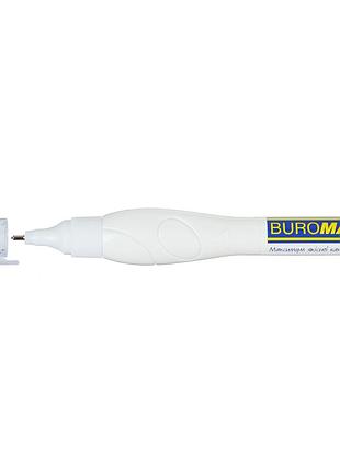 Коректор buromax ручка 10 мл, спиртова основа, металевий наконечник (bm.1036)