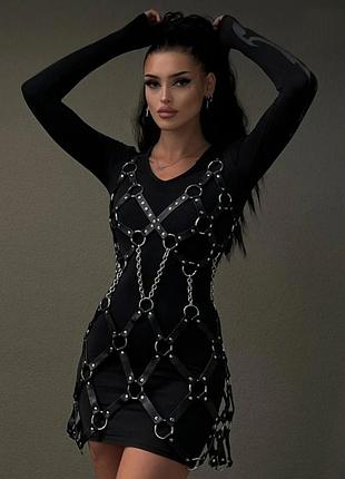 Платье портупея платье готическое disturbia