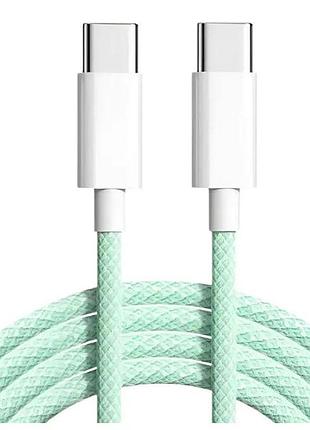 Кабель apple type-c - type-c нейлоновый для быстрой зарядки и передачи данных 1 м