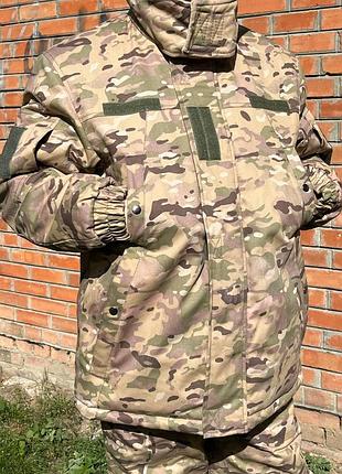 Бушлат тактичний зимовий 56-58 3/4. бушлат на флісі військовий мультикам. армійська утеплена курточка зсу