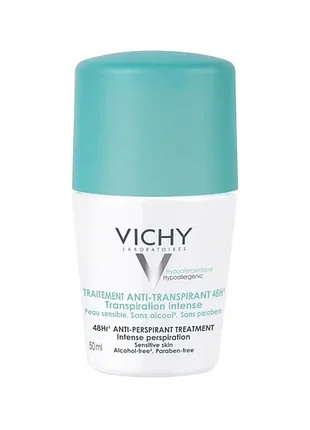 Шариковый антиперспирант vichy intense 48г treatment 50 мл (3337871310868)