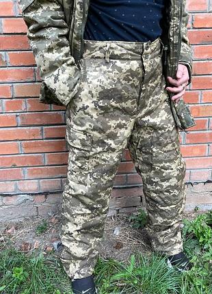 Штаны тактические зимние. брюки тактические военные пиксель 56/58 рост 5/6