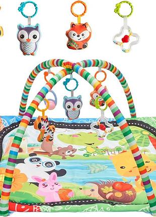 Игровой коврик для младенцев 90х90см play okay baby playmat универсальный развивающий коврик для новорожденных