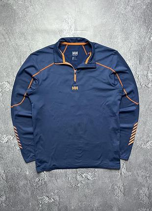 Vintage винтажный лонгслив helly hansen хелли хансен big logo size l размер л