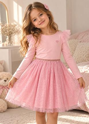Primark сукня для дівчинки 6–7 р. 122–128 см рожева фатинова
