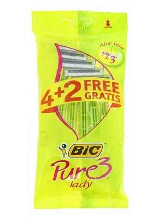 Однор. станок bic 3 pure lady для бритья (42шт) тм bic
