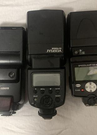 Аксесуари для фото/відеотехніки canon speedlite jy680a та speedlite 580ex ii