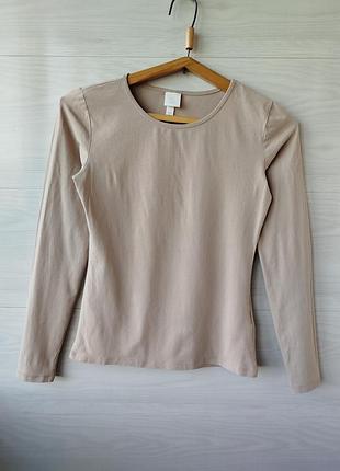 Лонгслів жіночий бежевий h&m