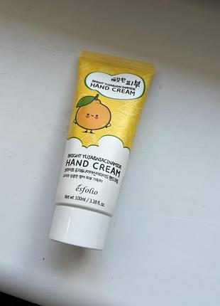 Крем для рук esfolio pure skin yuja and niacinamide hand cream з екстрактом юдзу і ніацинамідом 4