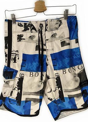 Шорты для серфинга billabong размер 28 (xs) с гребешком для воска бело-синие, отличный