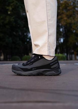 Чоловічі кросівки salomon shelter cs waterproof black gray саломон чорні