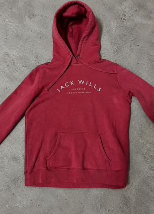 Брендове жіноче худі jack wills у соковитому ягідному кольорі
